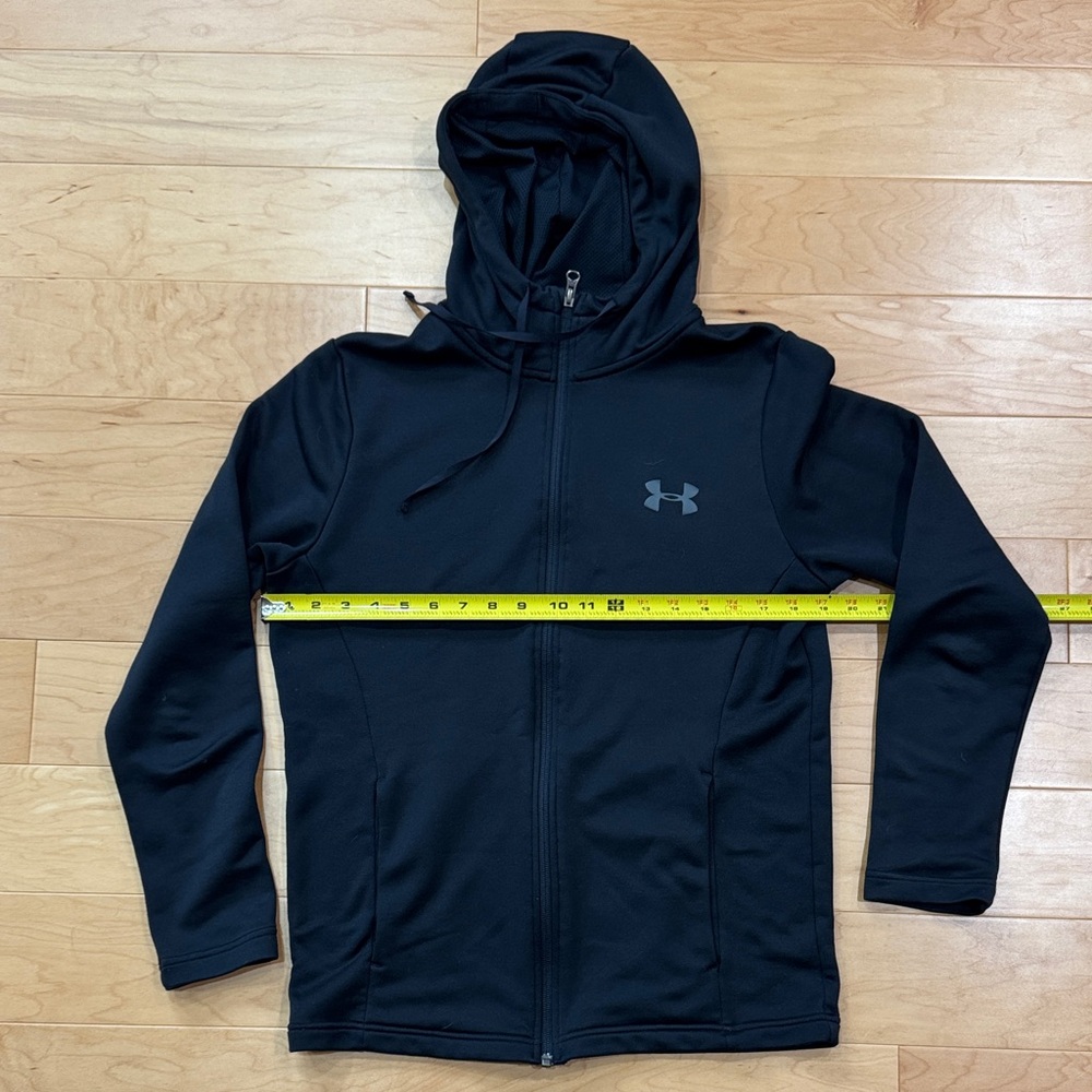 Under Armour  Black Full-Zip Hoodie - Small